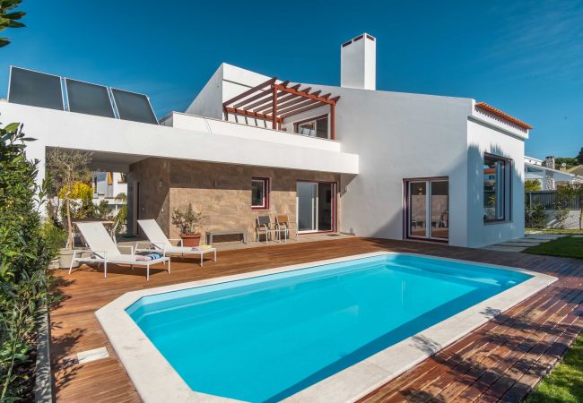 Villa em Sesimbra - LV Premier LA2 piscina aquecida, AC, jardim, vista mar